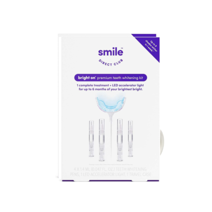 SmileDirectClub Teeth Whitening Kit with LED Light - 4 Pack Gel Pens