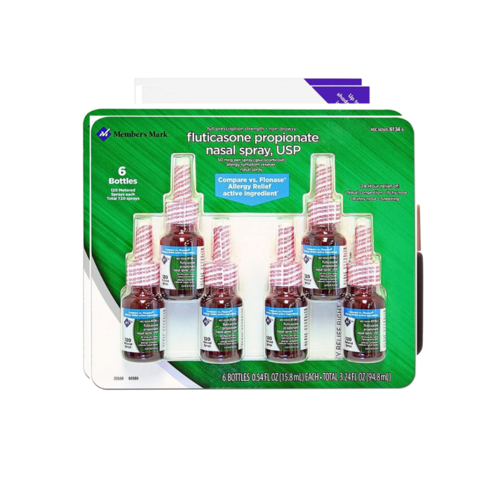 Members Mark Fluticasone Propionate Nasal Spray (6 pk., 0.54 fl. oz. bottle)